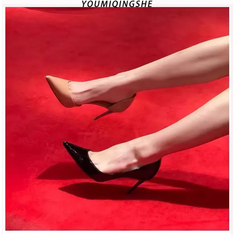 高跟鞋女2025爆款洋气新款不累脚高级感气质网红法式细跟尖头单鞋