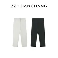 ZZ·DANGDANG【自在轻盈】针织罗马布高腰九分舒适小脚裤女12823107