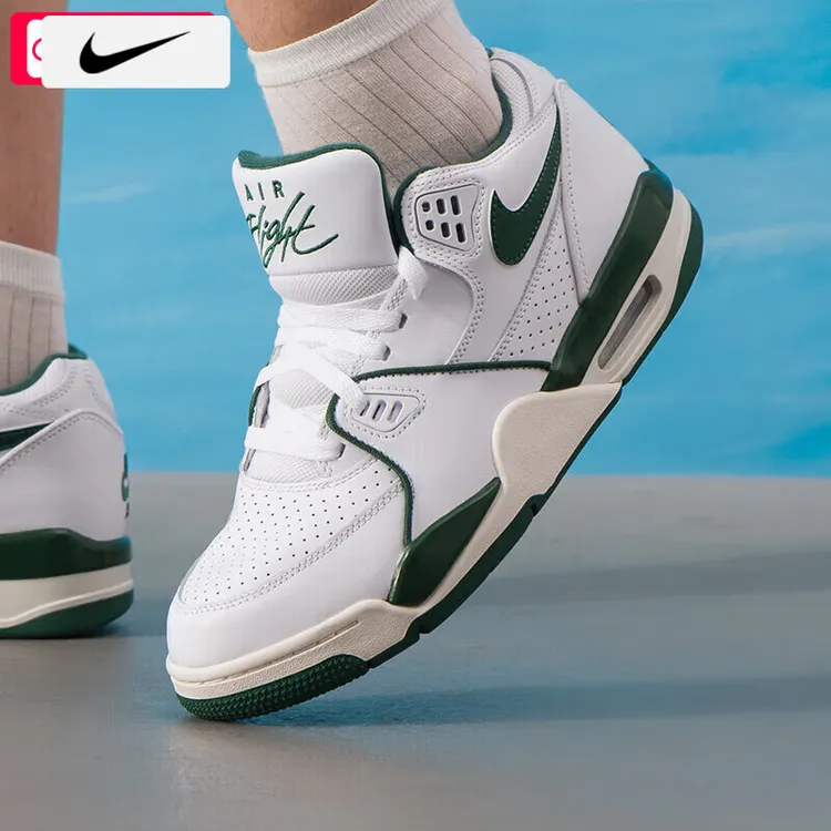 NIKE/耐克男2024新款运动鞋子AIR FLIGHT 89 LOW实战气垫篮球鞋