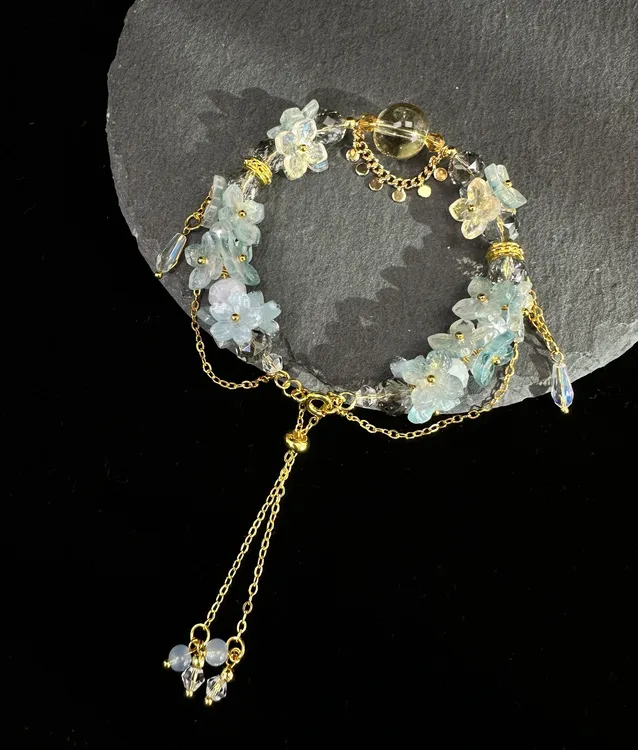 合金琉璃手链 【花朵系列-流年】挽星河小众设计古风新中式