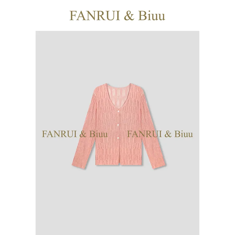 FANRUI/泛芮「风皌」气质高级感减龄漂亮镂空防晒针织开衫女B17125