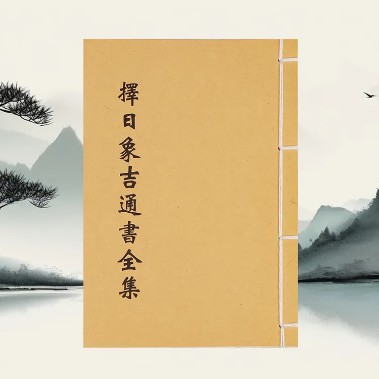 新款 择日象吉通书全集 民间收藏 道林纸纯手工穿线古籍书