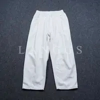  LANGGS&浪叔 25秋季纯棉直筒松紧腰牛仔裤-KM7557