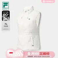 Fila/斐乐女士羽绒马甲2025冬新款高尔夫运动保暖立领A11W545904F