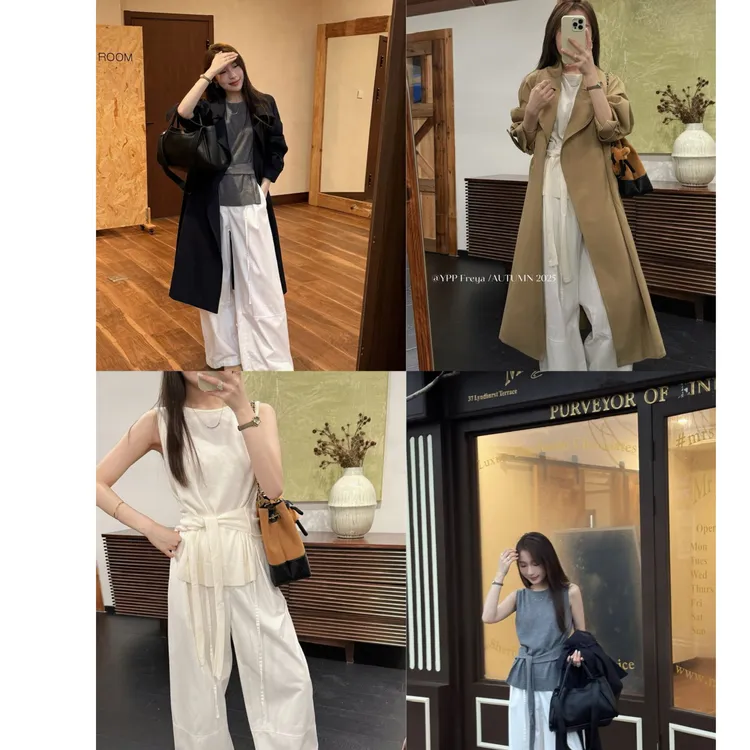 YPP！【慵懒周末】韩版简约显瘦遮副乳绑带无袖背心上衣