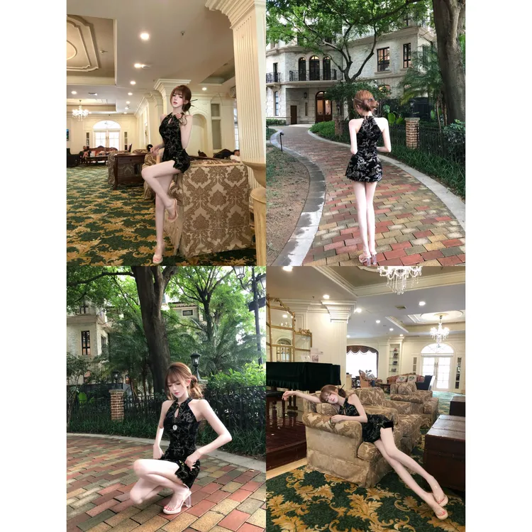 瑞茜·威瑟斯 金枝玉叶 夏季纯欲风新中式小众设计连衣裙 R9491D