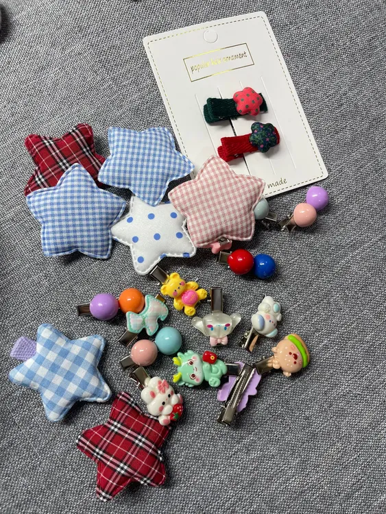 发夹少女风边夹鸭嘴夹仙女风可爱可爱风ins发卡女