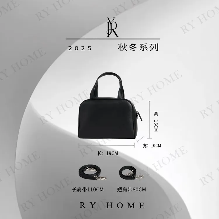 【容雨RYHOME】可拆卸肩带斜挎手提羊皮小方包253B1231