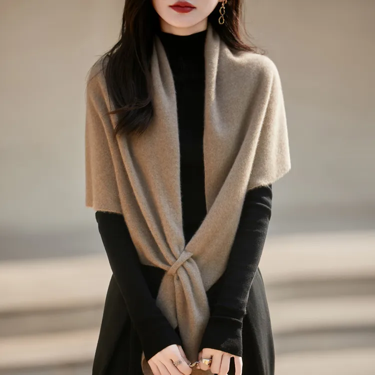 法式慵懒风   100%纯羊毛大披肩时尚三角巾四季百搭款高阶
