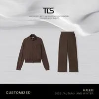 TT【琥珀套装】100%长绒棉时髦卫衣上衣+松紧腰长裤套装WT5018