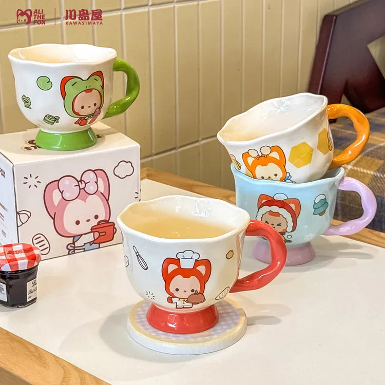 川岛屋&阿狸联名 马克杯陶瓷杯子家用喝水杯情侣咖啡杯早餐牛奶杯