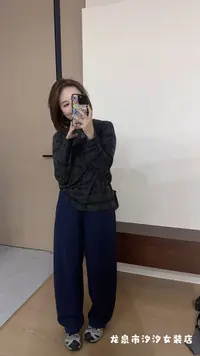【汐汐女装二店】小个子定制百搭时尚纯色印花圆领休闲T恤 TY59183