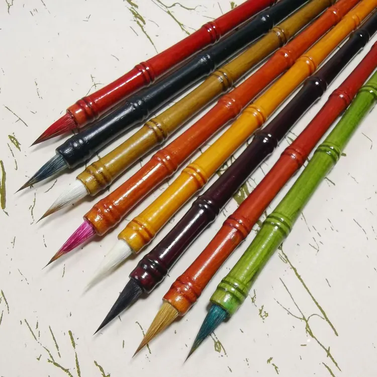 【8支轻奢套笔】不同毛质  勾线  染色  小楷字