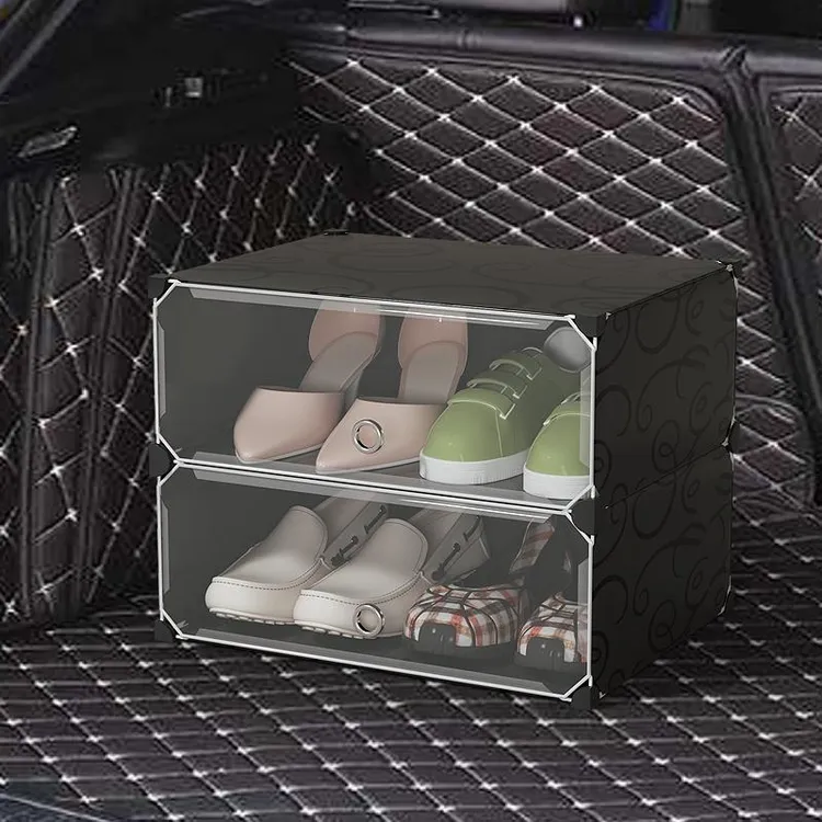 载整理箱后备收纳箱长方形收纳神器汽车鞋子收纳层架鞋盒塑料鞋柜