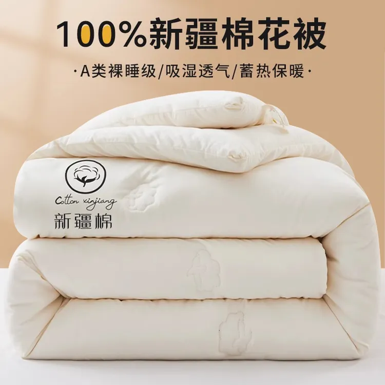 100%新疆棉花被子冬被棉被全棉被芯加厚保暖单人春秋被纯棉空调被