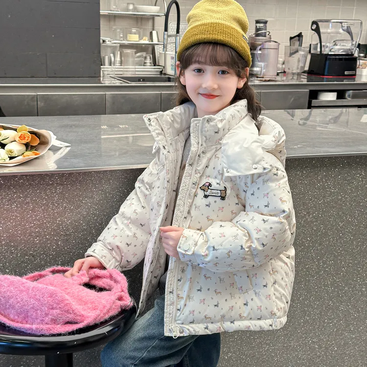 女童加厚棉服2025新款羽绒棉衣外套儿童冬季面包服小女孩冬装棉袄