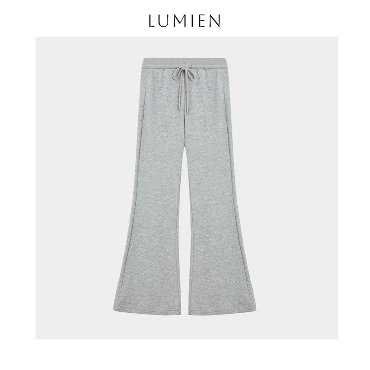 【LUMIEN】简约风春秋季新款显瘦显腿长松紧腰微喇运动裤女LX5BKW81