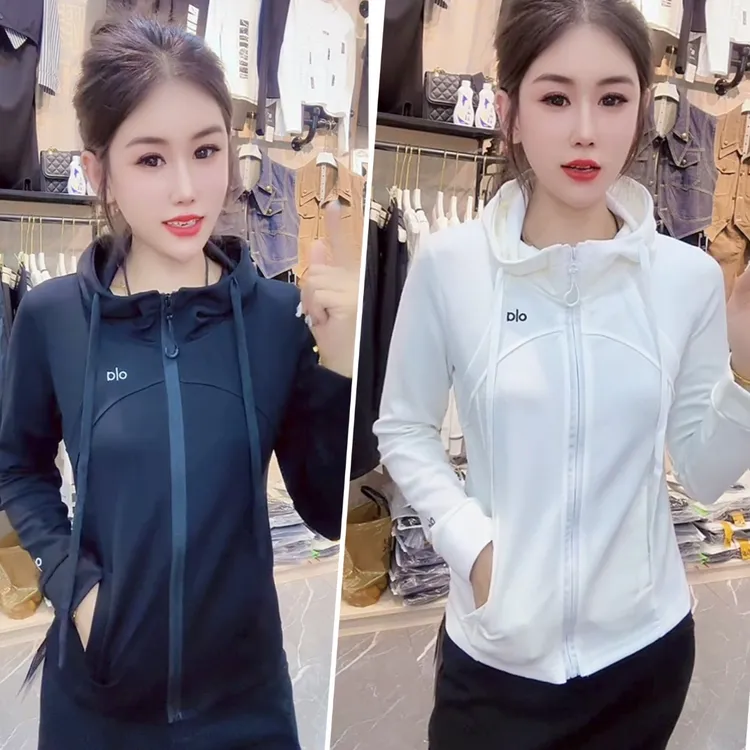 时尚连帽拉链字母卫衣外套拼接女士休闲运动时尚上衣炸街设计通勤