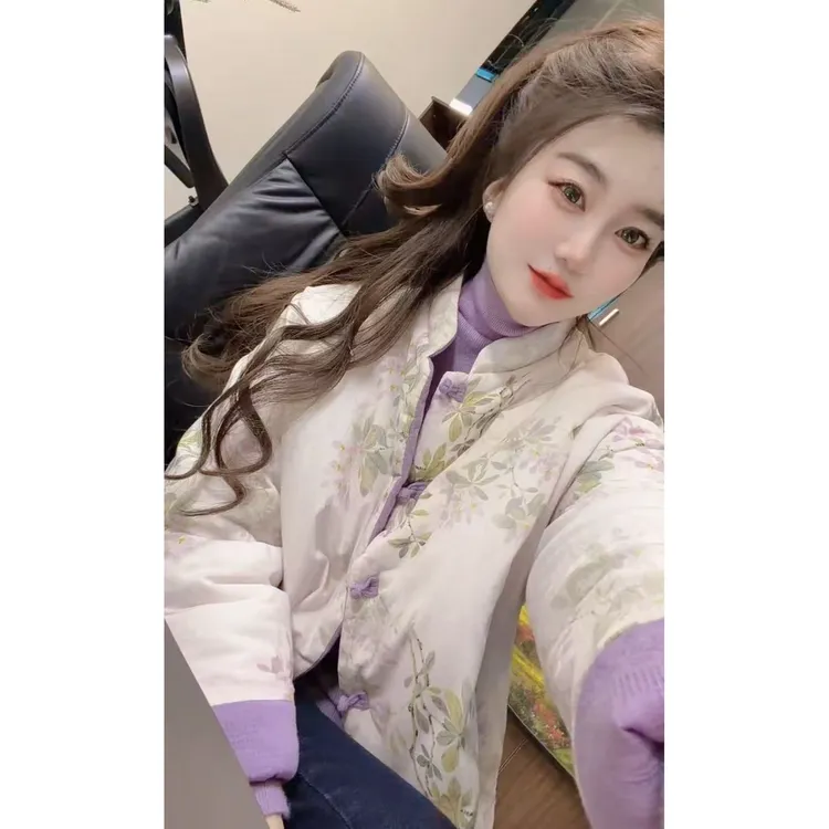 『紫韵天香X』简约设计百搭时尚高品质外套5041