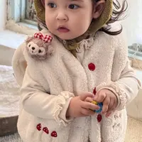 25秋冬新款  小云朵雪梨枚加绒厚实毛毛马甲