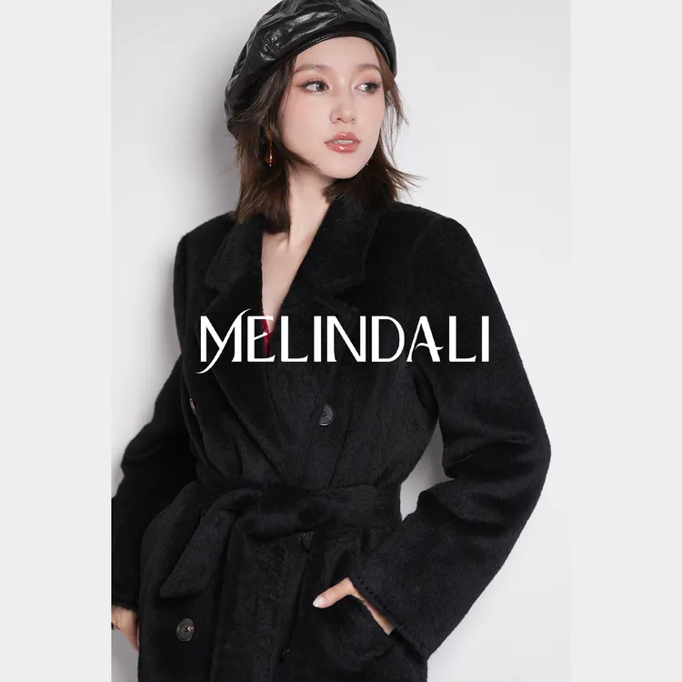 Melinda Li【挚爱苏力2.0】秘鲁Alpaca羊驼毛正肩长款苏力毛呢大衣