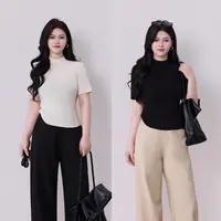 BB【满分搭配】蛋妹大码女装胖mm秋季立领舒适显瘦显腰身上衣DM3247