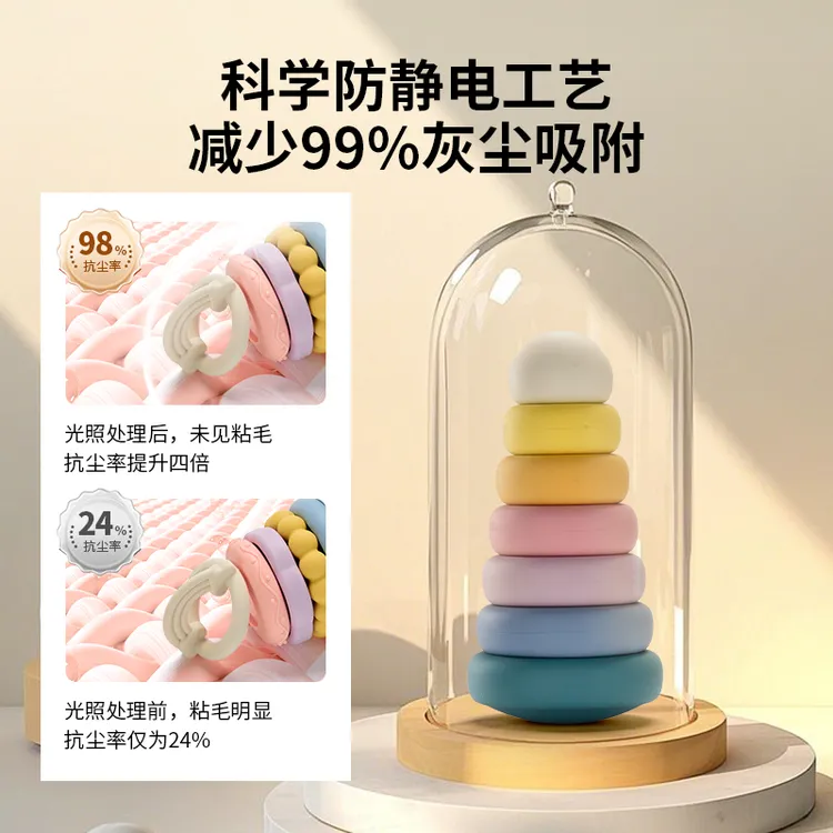 littlerawr澳洲硅胶叠叠乐彩虹塔堆堆乐可啃咬宝宝抓握软积木玩具