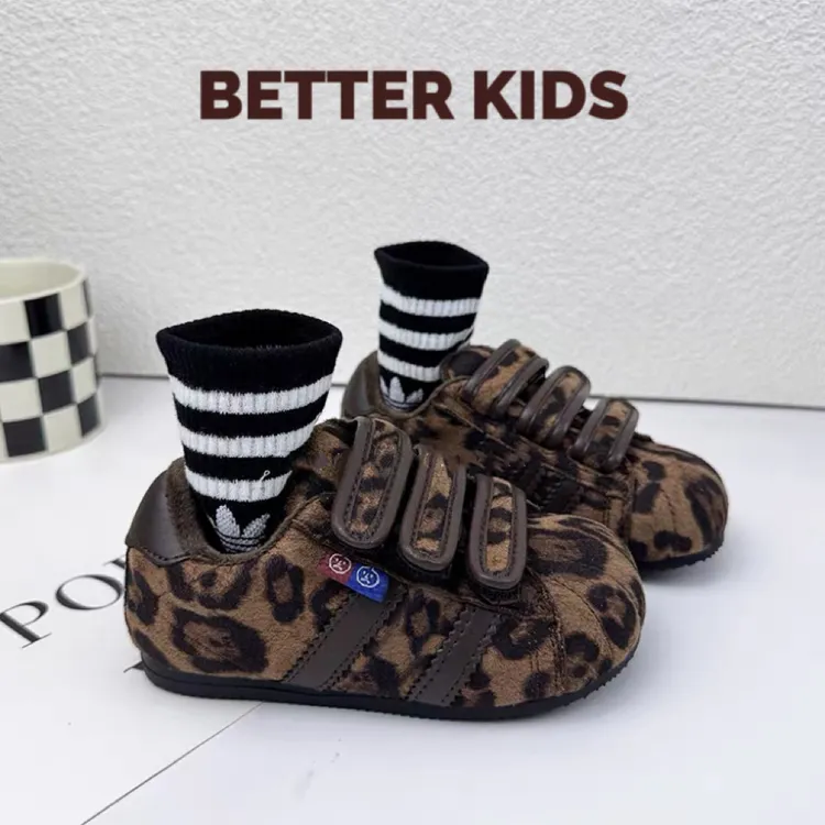 BETTER KIDS/儿童加绒德训鞋秋冬男童二棉勃肯鞋女童休闲鞋薄绒鞋