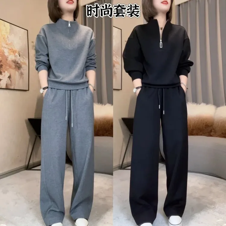 《一雅》2025春季新款休闲时尚显瘦遮肉运动套装306套装