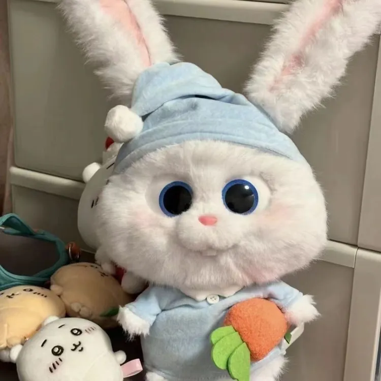 【送衣服+胡萝卜】兔老大毛绒玩具公仔可爱小兔子玩偶睡衣抱萝卜