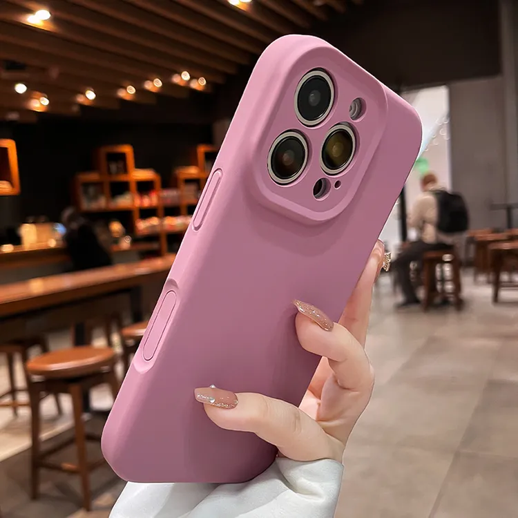 适用苹果16promax手机壳女款液态硅胶iPhone17pro全包防摔苹果13