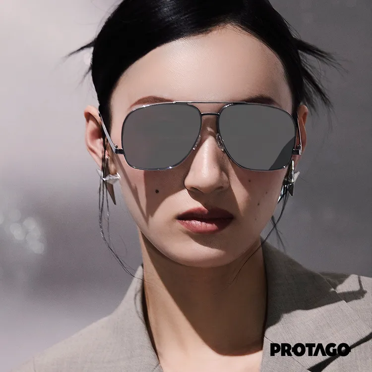 PROTAGO都市假日纯钛飞行员UV400防紫外线墨镜Protea 12I商品图