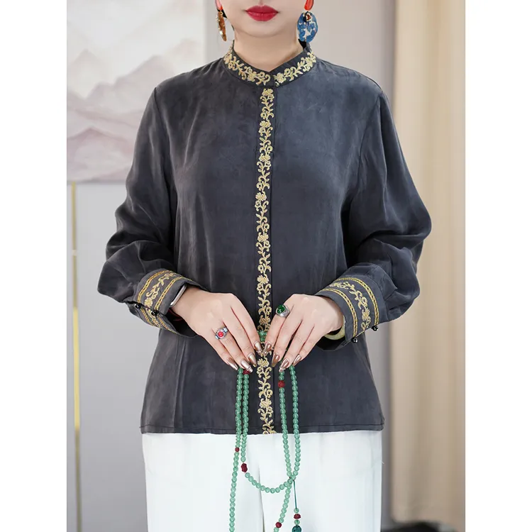 国风上衣别致漂亮小衫时尚T恤洋气质衣服微胖mm大码减龄女装新款