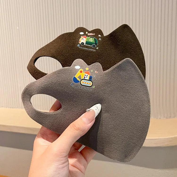 儿童保暖护脸口罩秋冬男童防寒防风透气小学生面罩水洗3-12岁不勒