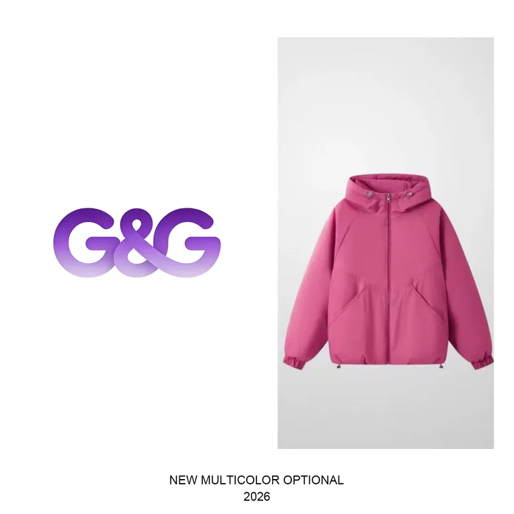 2025秋冬新款连帽棉服短款外套抽绳休闲宽松长袖冲锋衣棉服夹克