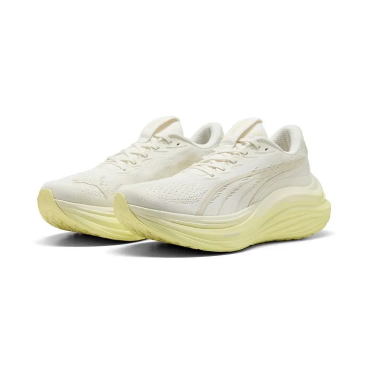 PUMA/彪马 MagMax NITRO 白黄厚底柔软防滑低帮跑鞋310088