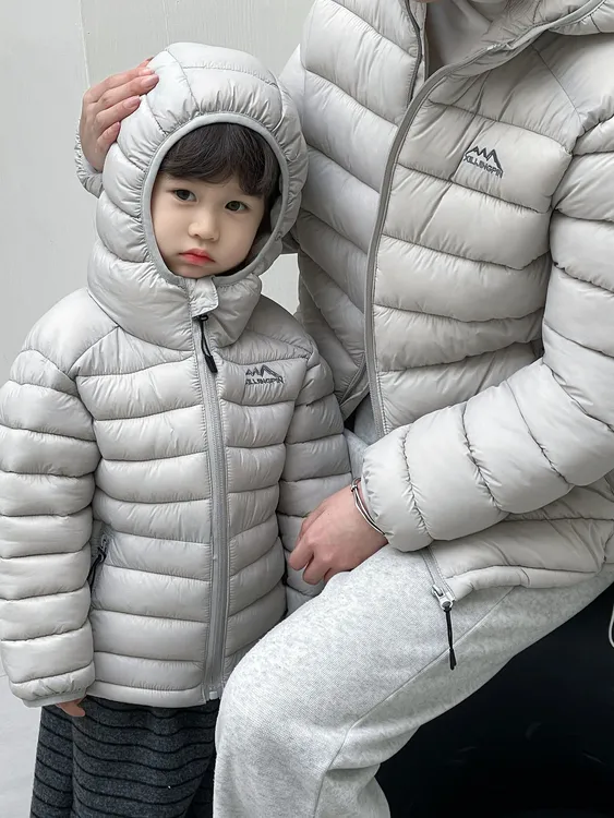 2025新款亲子装排骨服时尚洋气男女同款棉服高品质户外棉衣保暖