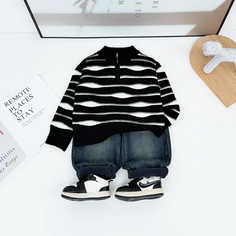 男童毛衣打底衫儿童上衣2025新款秋冬装洋气 YMDX200悠悠童话童装