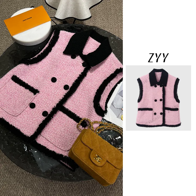 ZYY【华尔兹】2024S/S新品减龄优雅经典小香风马甲X24QW8272