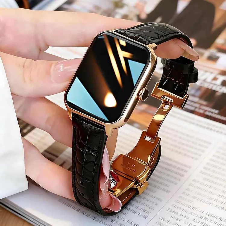 时尚复古智能手表女2026新款蓝牙通话支付防水运动手环方形女款