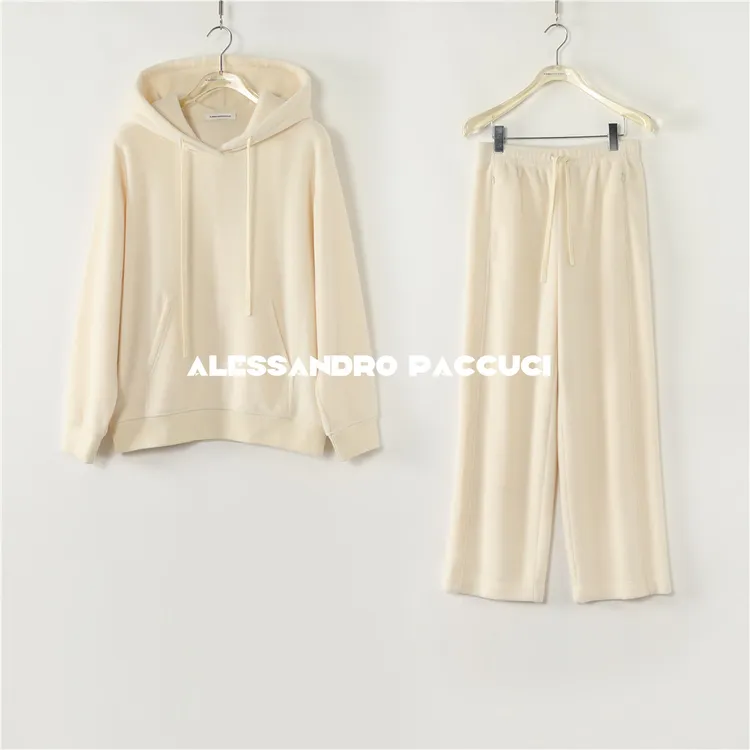AP洛哥44168TW/44232KC 百搭休闲连帽抽绳卫衣/松紧抽绳裤子