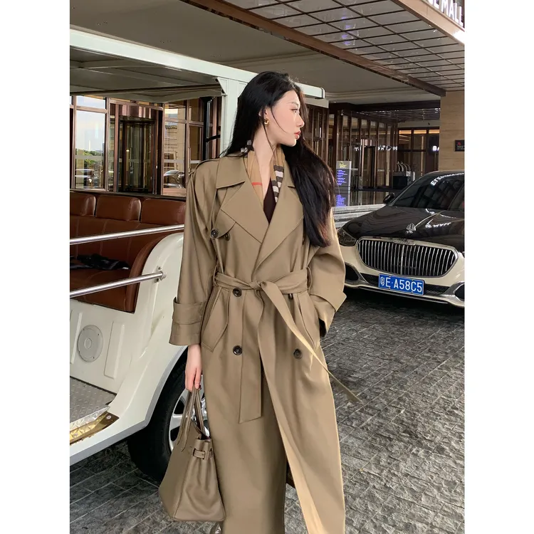 JIJINQI秋款韩式高级感百搭修身长袖风衣外套JD07WZPT1537