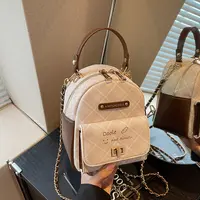 艾米兔女包2025新款潮流简约格子百搭休闲洋气质感通勤小众双肩包