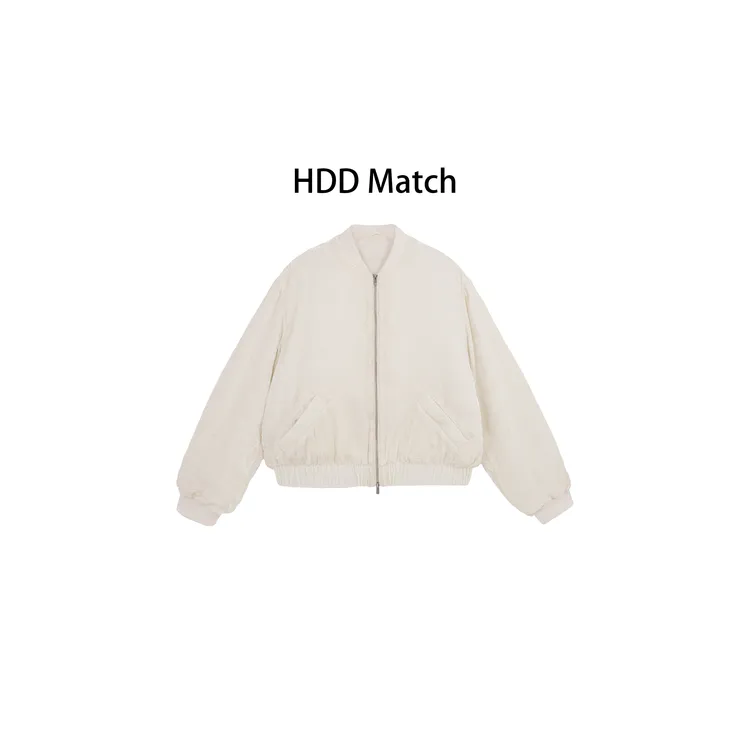 HDD- "优雅目录" 桑蚕丝 90白鸭绒 冬季女款丝绒显贵羽绒服 Y9124