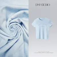 DEDM•STUDIO/极简风气质休闲百搭圆领短袖上衣T恤2506TX/QS9063