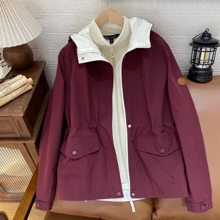 保罗彼得 专柜女式连帽夹克 冲锋衣 户外 宽松舒适SKECU00022/21