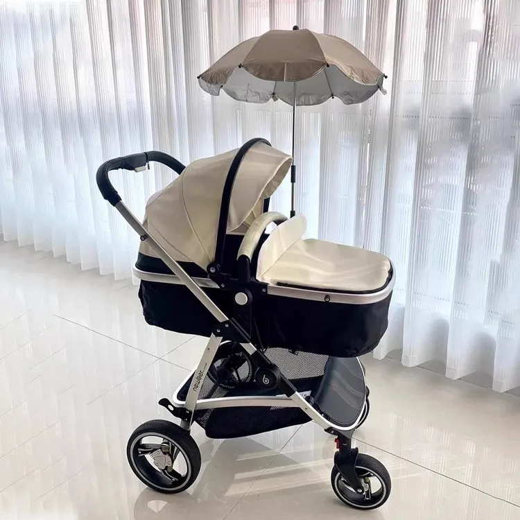纽贝耳newber婴儿推车可坐躺轻便折叠高景观宝宝0到3岁婴幼儿睡篮
