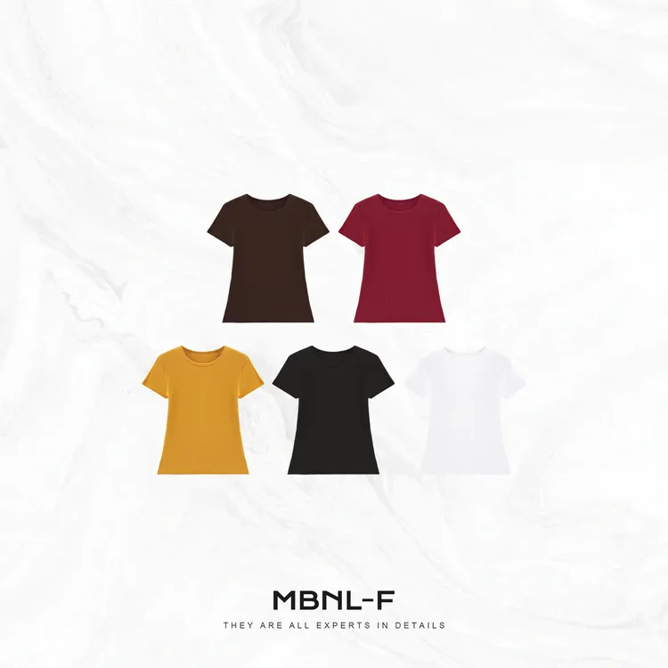 MBNL-F“简彩小飞袖” 极简日常修身显瘦短袖T恤 秦磊XM-XSY7066