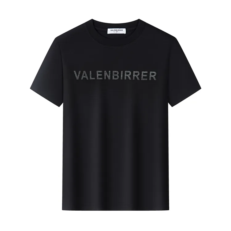 VALENBIRRER男士夏季印花字母透气休闲时尚圆领短袖t恤VA76158