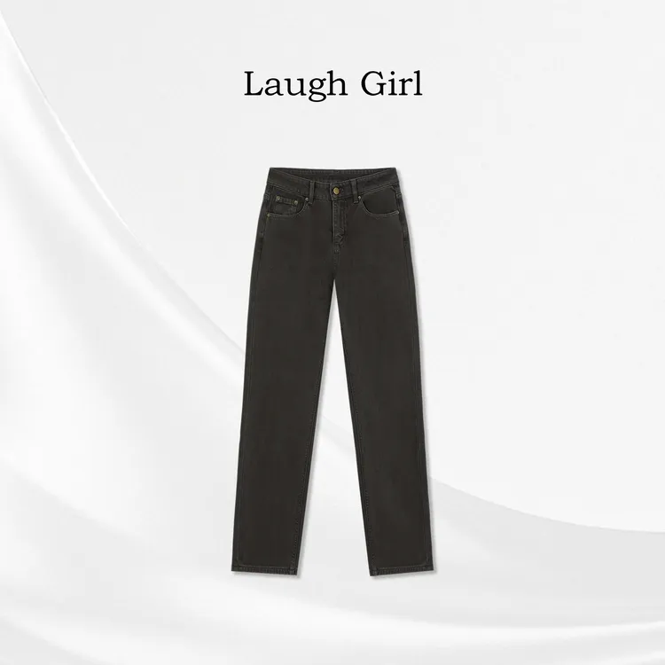 楚楚君 Laugh girl【闪瘦裤】新款时尚百搭铅笔九分牛仔裤KL531183J